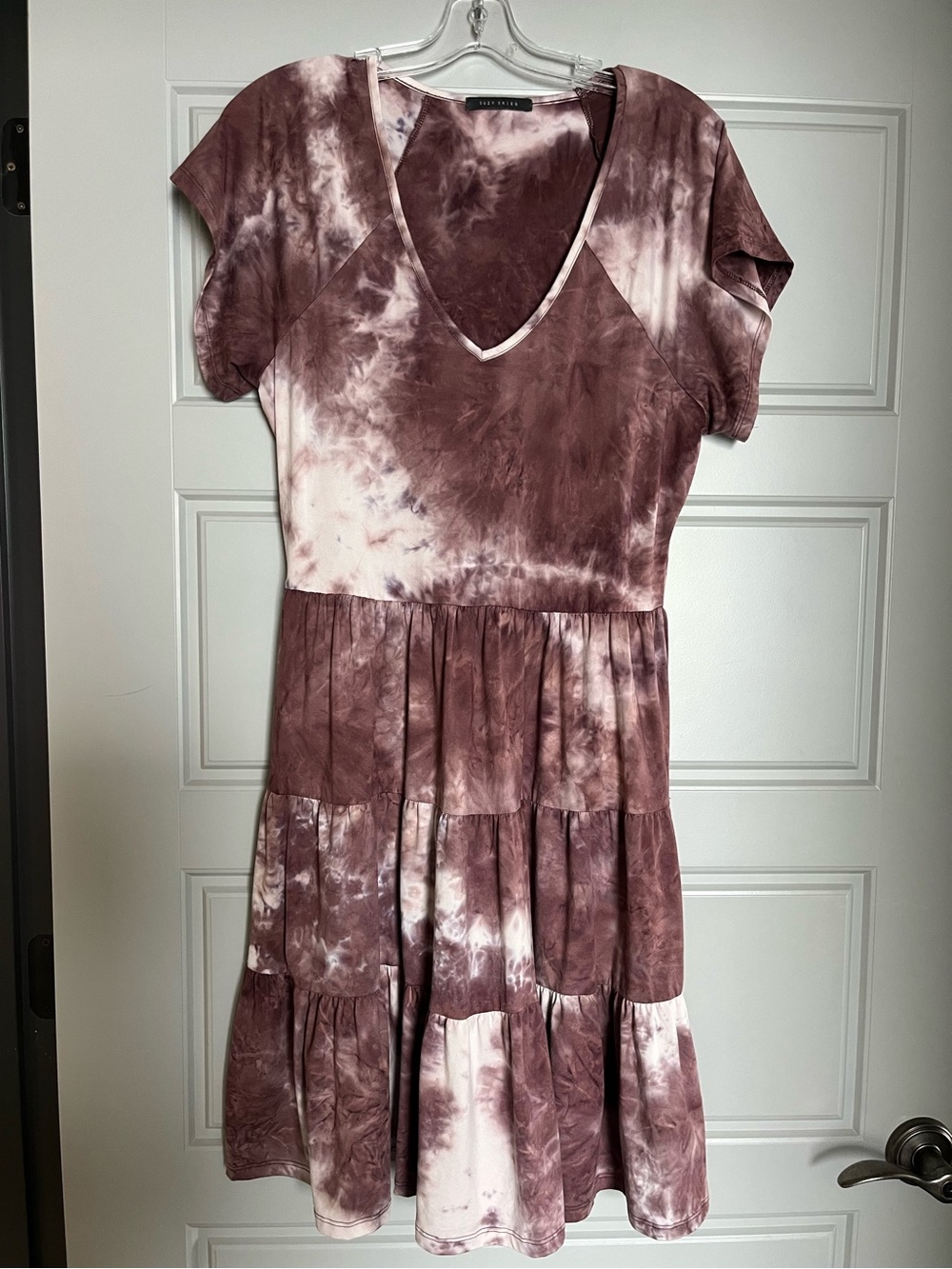 Suzy Shier Tie-Dye Mini Dress